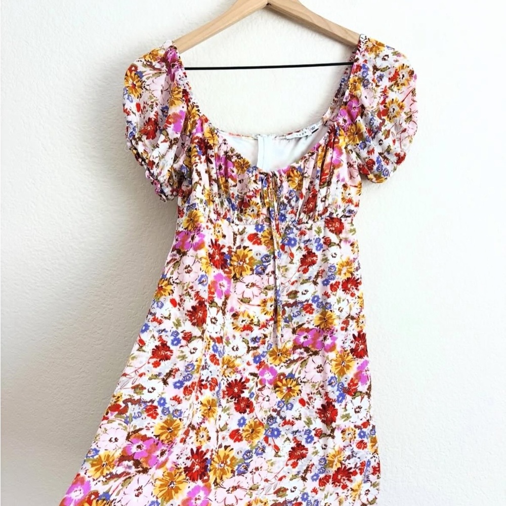 Lush Floral Summer Mini Dress - Picture 2 of 4